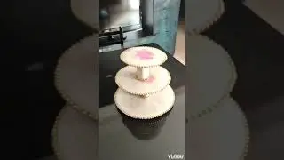 CUP CAKE STAND||#Homemade cupcake stand making using CARDBOARD....