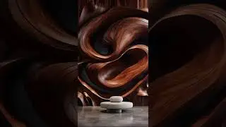 Space aesthetic collocation, abstract art wood carving #art #diy