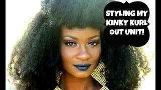 Protective Styling: STYLING MY KINKY KURL OUT UNIT!!!