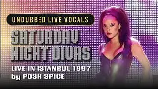 Undubbed LIVE Snippet by Victoria Beckham - Saturday Night Divas at Istanbul 1997 | Spice Girls