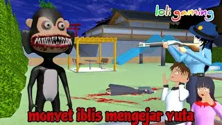 monyet iblis berkeliaran malam hari dikota sakura😱sakuraschoolsimulatoridprops