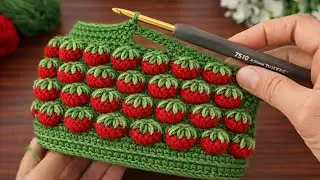 WOW! 😍 3D Strawberry Crochet Box 🍓 Super Easy & Eye-Catching | Make & Sell 💰
