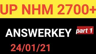 Up NHM staff nurse answerkey 2021 || upnhm answerkey 2021 ||