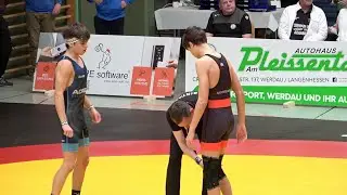 Wrestling / Ringen, DM 2023, Jugend A, 55 kg, Freestyle, Hanke - Reiter