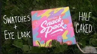 SNACK PACK HALF CAKED MAKEUP PALETTE EYE SWATCHES+ MAKEUP LOOK