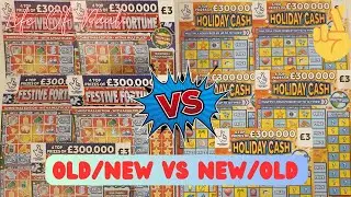 Newish &pound;3 lottery scratch cards vs Oldish &pound;3 Lottery scratch tickets. Will newer beat older?