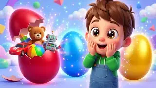 Giant Surprise Eggs with Tony Sprout | Fun Colors & Toys