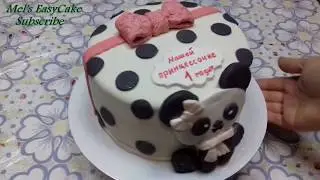 Торт Панда/How to make a Chocolate Panda Cake/ Fondant Bear Cake/Panda Cake for Baby Shower