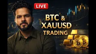 🔴 LIVE Trading BTC & XAUUSD | High Probability Setups | Risk Management