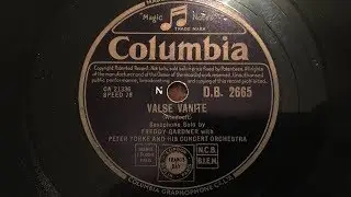 78rpm record: Freddy Gardner: Valse Vanite