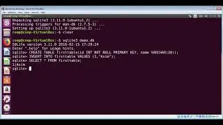 How to Install SQLite and create database, table , insert data and perform sql query on Ubuntu Linux