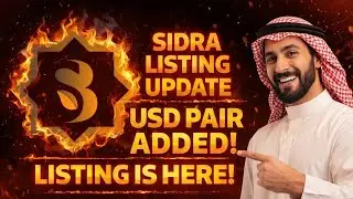 SIDRA LISTING UPDATE | USD PAIR ADDED LISTING IS HERE.