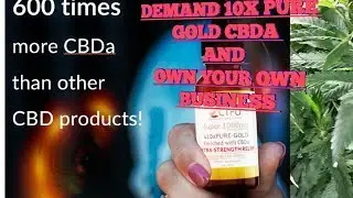 Demand 10x Pure Gold  CBDA Own Your own Business