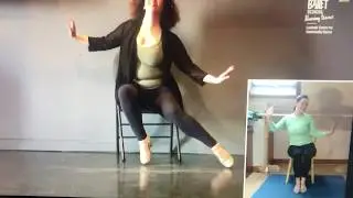 seated tap-dance