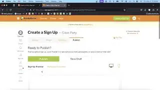 Sign Up Genius Basic Tutorial