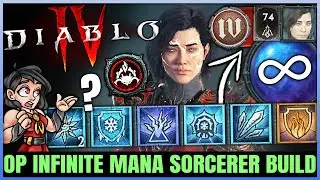 Diablo 4 - New PERFECT Best Sorcerer Build - INFINITE MANA ICE SHARD - Skills Gear & Paragon Guide!