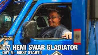FIRST START of the AMW 5.7 Hemi in my Gladiator