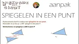 Spiegelen in een punt Hoe spiegel je in een punt zonder hokjes en met hokjes En wat moet erbij