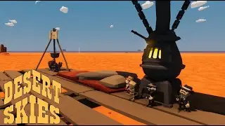 Iron Smelting Setup While Circling The Desert ~ Desert Skies #17