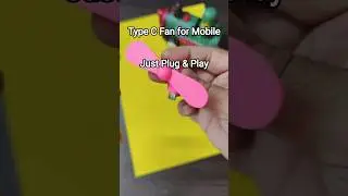 Mini USB Type C Fan 😱🔥 #ViralGadget #shorts