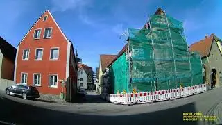D: Markt Obernbreit. Landkreis Kitzingen. Rundfahrt durch die Ortsmitte. Februar 2021