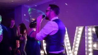James Barlow - 'The Wedding Singer'. Evening reception at Blackbrook House