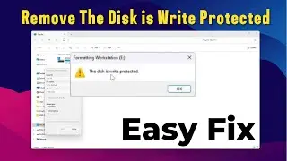 How to Remove The Disk is Write Protected in Windows 11 | Easy Fix for HDD & USB Drives