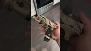 DIY Cerakote and Stipple job at home #stippling #cerakote #glock
