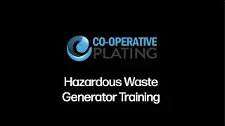 Hazardous Waste Generator Training