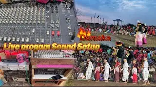 Mini sound setup ka live program //ahuja Amplifier speaker//mini dj setup competition level sound