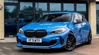 BMW F40 M135i Gets M Performance kit + 19'' Motech MW1 wheels . #motech #bmw #m135i