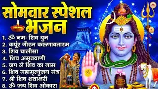 सोमवार भक्ति भजन : ॐ नमः शिवाय, कर्पूर गौरम करुणावतारं, शिव प्रार्थना, शिव अमृतवाणी, चालीसा व आरती