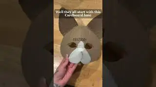 Cardboard mask tutorial out now! #catmask #cardboardmask #therianmask