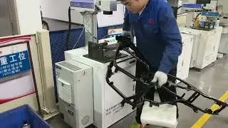 Motorcycle Frame VIN Code Laser Marking - High Precision Processing Video
