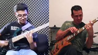 EPIC BASS BATLE!!!  TIAGO ANDREE V.S. DANIEL REY #tiagoandreecontest