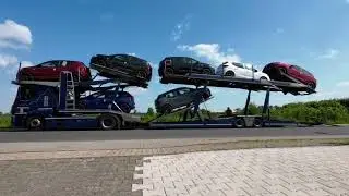 Loading auto . Directions . Lohr #загрузка_автовоза.