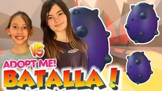 🔥BATALLA de *HUEVOS PELIGRO* ADOPT ME  ARANTXA vs MARTINA !!