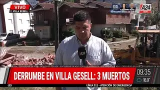🔴 DERRUMBE EN VILLA GESELL: 3 MUERTOS Y POCAS ESPERANZAS DE VIDA