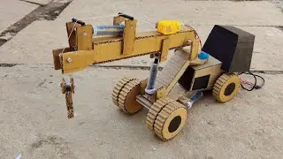 How to Make Hydra Crane From Cardboard ll Cardboard Crane Project ll