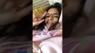 Girl in Hoodie Raps While a Dog Licks Her Face#rapping #dogkisses #funnyvideo #pets