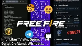 Free Fire APIs: Player Info, Likes, Visits, Spam Friend, Stats, Guild Info, Wishlist & MANY MORE..!!