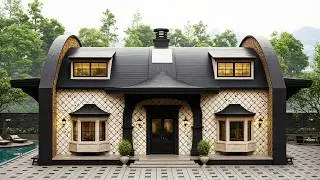 55' x 49' (17m x 15m) Beautiful 4-Bedroom House Design With Floor Plan - House Design Ideas