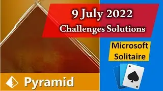 Microsoft Solitaire Collection Daily Challenge Solutions Pyramid 09.07.2022
