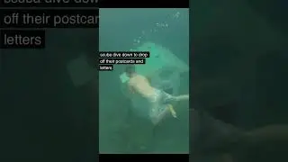 A Mailbox in the middle of the ocean , The World's Only Underwater Postbox. #shorts