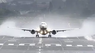 Water spray takeoffs @ Birmingham Airport