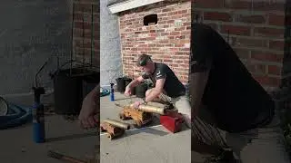 Black powder cannon run through