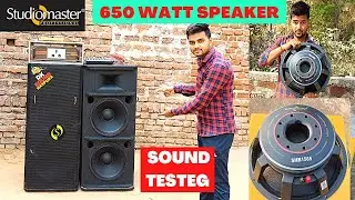 Studiomaster 15 inch 650 watt speaker sound testing