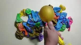 3 Minutes ASMR Popping Big and Small Balloons #balloon #balloonpopping  #satisfying #asmr