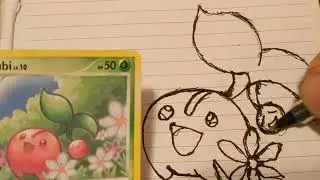 How to draw Pokemon! #420 cherubi (Pokemon sesh)