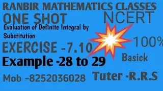 #mathematics Class -12th,#integration Exercises -7.10,#Exanape - 28 to 29 for concept video ONE SHOT